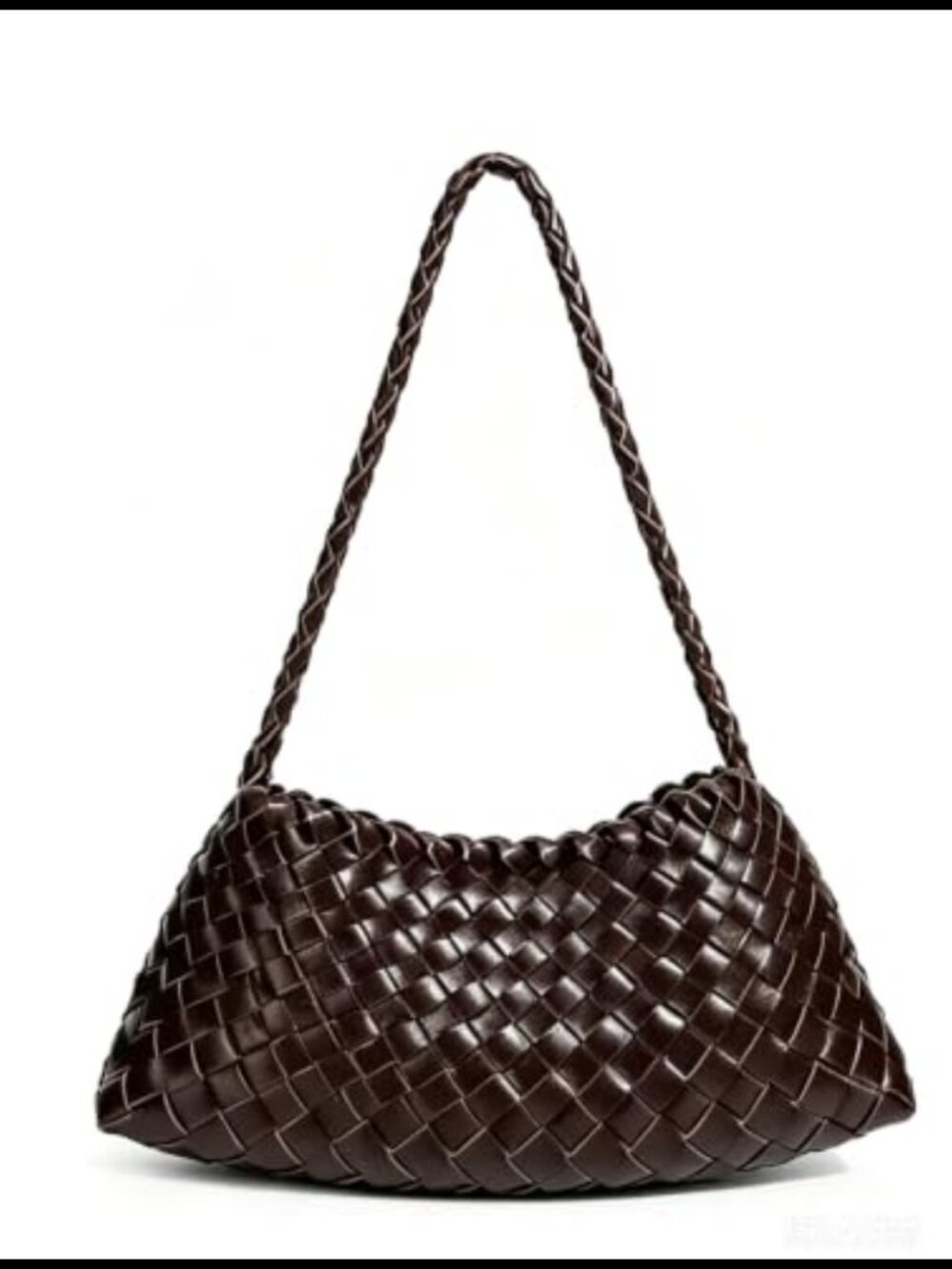 Woven Leather Shoulder Bag Tote Handbag for Women